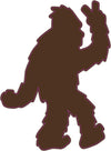 Bigfoot Peace Magnet - Sasquatch Magnetic Car Decal