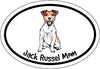 Oval Jack Russel Mom Magnet - Dog Breed Magnet