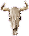 Bull Skull Vinyl Decal