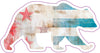 Bear Distressed Flag Vinyl Decal - Wilderness Bumper Sticker