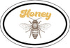 Retro Honey Bee Vinyl Decal - Bee Bumper Sticker