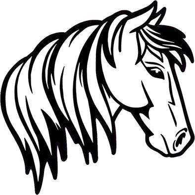 Horse Head Magnet - Equestrian Magnetic Car Decal