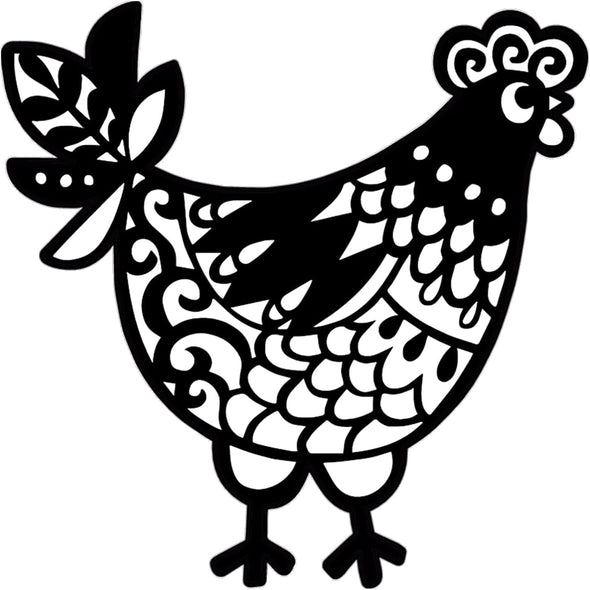 Mother Hen Chicken Magnet - Chicken Magnetic Car Decal