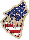Wolf Wooden Sticker - Wood Wilderness Decal