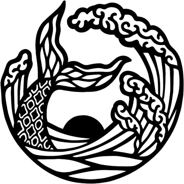 Mermaid in The Sea Magnet - Beach Magnetic Car Decal