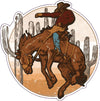Rodeo Cowboy Vinyl Decal - Western Bumper Sticker