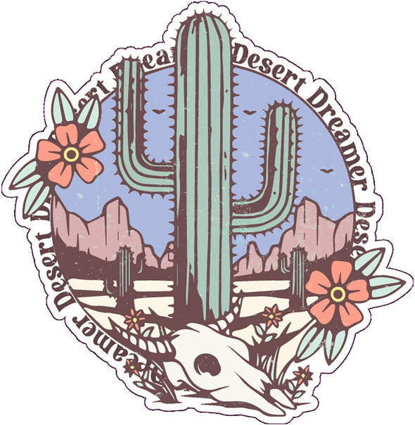 Desert Dreamer Vinyl Decal - Western Bumper Sticker
