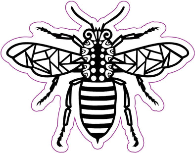 Tribal Bee Magnet - Honey Bee Magnetic Car Decal