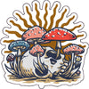 Mushroom Skull Vinyl Decal - Western Bumper Sticker