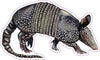 Armadillo Vinyl Decal - Western Bumper Sticker