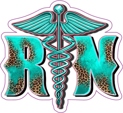 Registered Nurse Vinyl Decal - RN Nurse Bumper Sticker