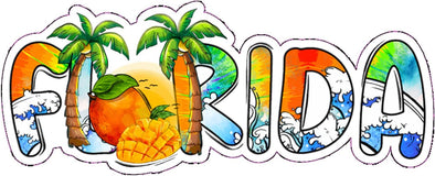 Tropical Florida Vinyl Decal