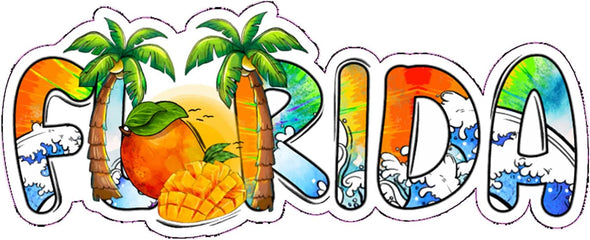 Tropical Florida Vinyl Decal