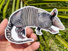 Armadillo Vinyl Decal - Western Bumper Sticker