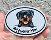 Oval Rottweiler Mom Magnet - Dog Breed Magnet