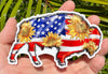 Buffalo American Flag Vinyl Decal