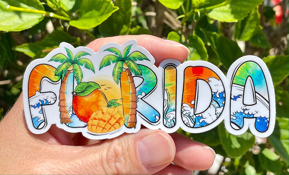 Tropical Florida Vinyl Decal