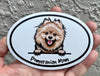 Oval Pomeranian Mom Magnet - Dog Breed Magnet