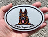 Oval Brown German Shepherd Mom Magnet