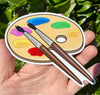 Paint Palette Vinyl Decal - Art Artist Bumper Sticker