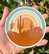 Retro Desert Vinyl Decal - Western Bumper Sticker