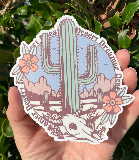 Desert Dreamer Vinyl Decal - Western Bumper Sticker