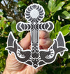 Mermaid Anchor Magnet - Ocean Beach Magnetic Car Decal