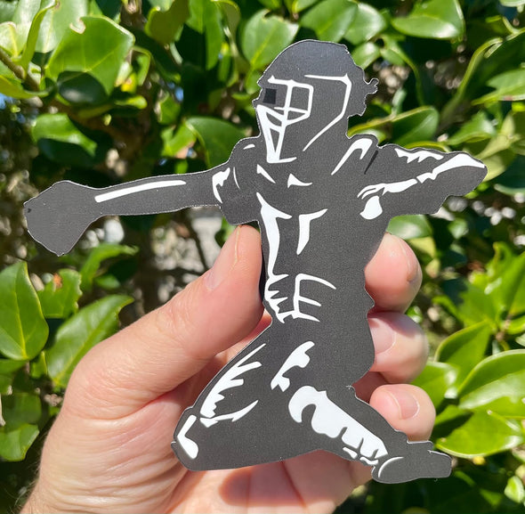 Baseball Catcher Magnet - Sport Magnetic Car Decal