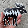 Moose Wilderness Magnet - Mountain Magnetic Car Decal