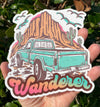 Desert Wanderer Vinyl Decal - Western Bumper Sticker
