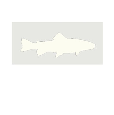 WickedGoodz Glow in The Dark White Trout Vinyl Decal - Fish Bumper Sticker- Perfect Angler Fly Fishing Angler Gift-WickedGoodz
