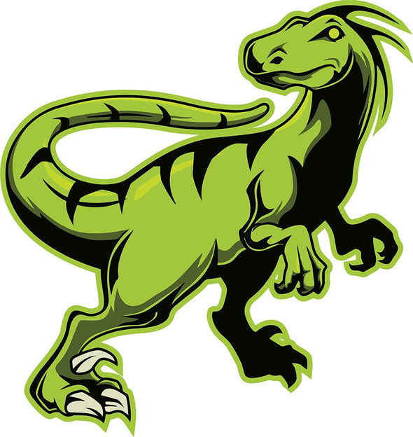 Green Raptor Dino Sticker