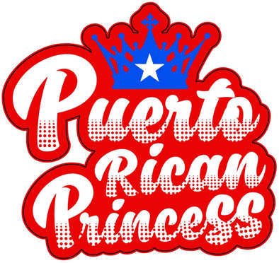 Puerto Rican Princess Vinyl Decal - Princess Bumper Sticker
