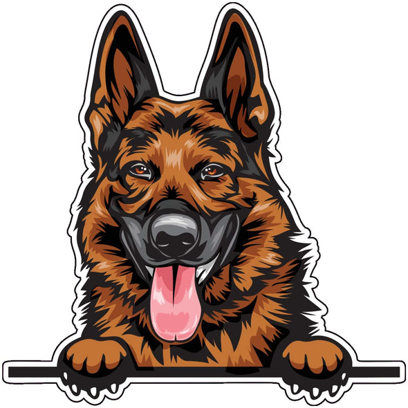 German Shepherd Vinyl Decal - Dog Breed Bumper Sticker