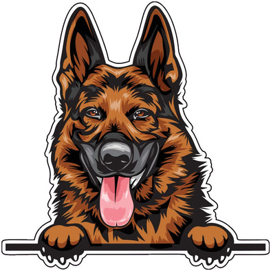 German Shepherd Vinyl Decal - Dog Breed Bumper Sticker