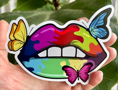 Butterfly Lips Magnet 5 inch
