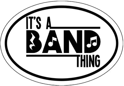 Oval Music Its a Band Thing Sticker