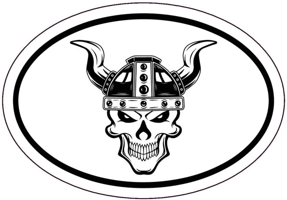 Viking Sticker - Norse Horned Helmet Decal