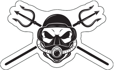 Scuba Diver Decal - Snorkeling Bumper Sticker