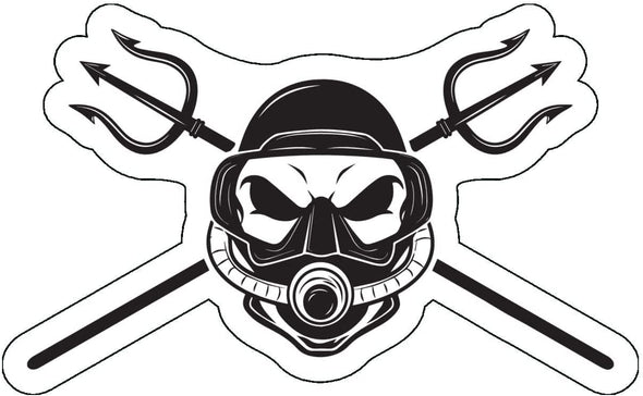 Scuba Diver Decal - Snorkeling Bumper Sticker