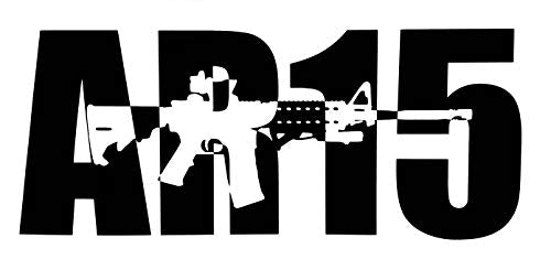 Custom Vinyl AR-15 Decal - AR15 Bumper Sticker, for Tumblers, Laptops, Car Windows - Patriotic Military Gift-WickedGoodz