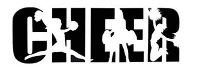 Custom Cheer Vinyl Decal - Cheerleading Bumper Sticker-WickedGoodz