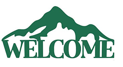 Welcome Mountain Vinyl Decal Outdoors Sticker-WickedGoodz