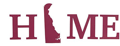 Custom Vinyl Delaware Home Decal, DE State Bumper Sticker, for Tumblers, Laptops, Car Windows - Choose Color and Size-WickedGoodz