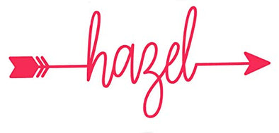 Custom Arrow Font Name Vinyl Decal-WickedGoodz