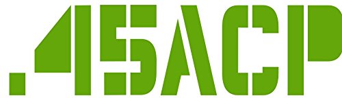 Green .45 ACP Vinyl Decal Transfer - Gun Bumper Sticker - 2nd Amendment Gift-WickedGoodz