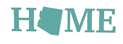 Custom Vinyl Arizona Home Decal, Az State Bumper Sticker, for Tumblers, Laptops, Car Windows - Choose Color and Size-WickedGoodz