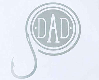 Custom Fishing Hook Monogram Decal-WickedGoodz