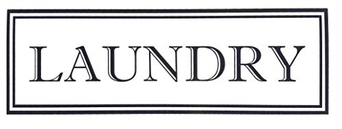 Custom Vinyl Laundry Room Decal - Rectangle Border Glass Door Sticker-WickedGoodz