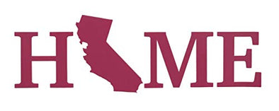 Custom Vinyl California Home Decal, CA State Bumper Sticker, for Tumblers, Laptops, Car Windows - Choose Color and Size-WickedGoodz